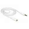 Audio kabelis 3,5 mm tēviņš uz mātīti DeLOCK 83765 1 m Balts