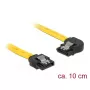 SATA kabelis DeLOCK 83957 0,1 m 7-pin melns dzeltens