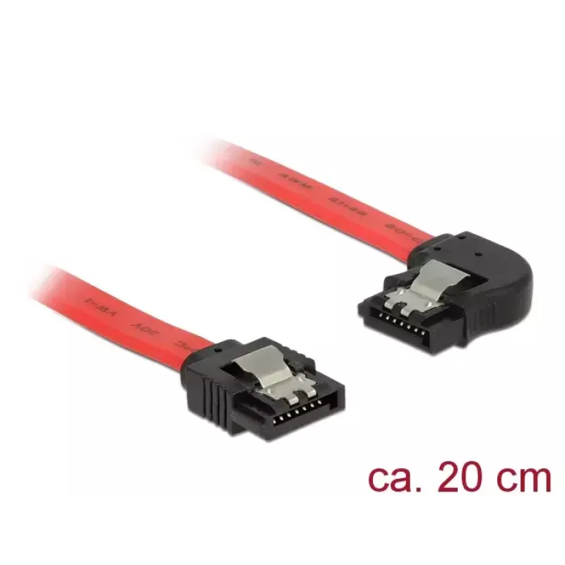 SATA kabelis DeLOCK 83962 0.2 m SATA 7-pin sarkans