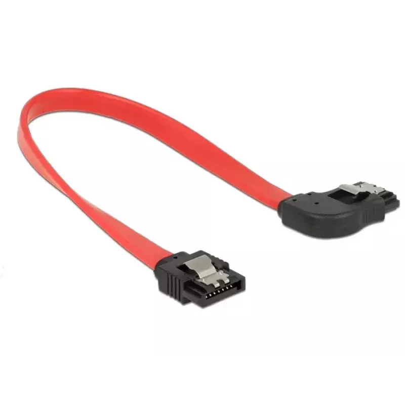 SATA kabelis DeLOCK 83967 0.2 m SATA 7-pin Melns Sarkans