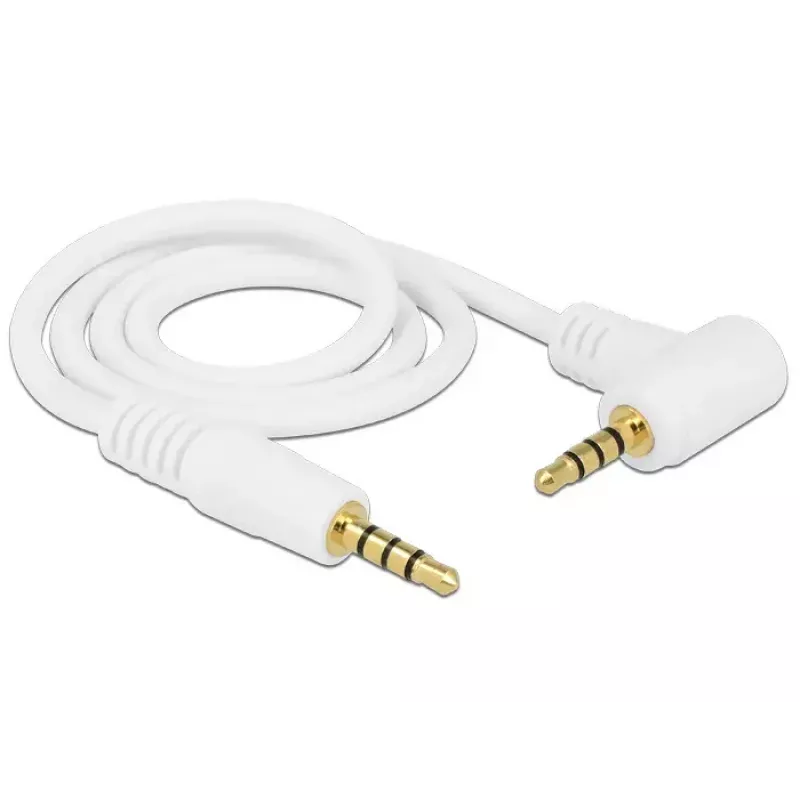 Audio kabelis DeLOCK 84736 0,5m 3,5mm Balts
