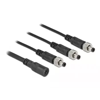 DC sadalītājkabelis DeLOCK 86572 5.5 x 2.1 mm 1 x sievišķais uz 3 x vīrišķais