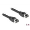 DeLOCK RJ45 tīkla kabelis Cat.8.1 S/FTP 1 m līdz 40 Gbps melns