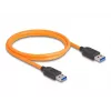 DeLOCK USB kabelis USB Type-A vīriešu uz USB Type-A vīriešu 1m 5 Gbps oranžs