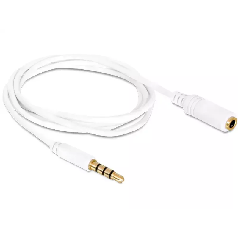Audio kabelis DeLOCK 84717 0.5m 3.5mm Balts