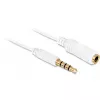 Audio kabelis DeLOCK 84717 0.5m 3.5mm Balts