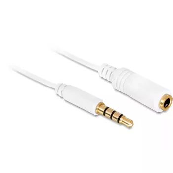 Audio kabelis DeLOCK 84717 0.5m 3.5mm Balts