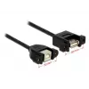 USB kabelis DeLOCK 1m USB 2.0-A/USB 2.0-B melns
