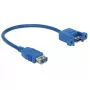 USB kabelis DeLOCK 0.25m 2xUSB3.0-A