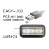 USB kabelis DeLOCK 85165 USB 2.0 1m USB A Micro‑USB B melns