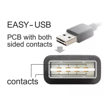 USB kabelis DeLOCK 85165 USB 2.0 1m USB A Micro‑USB B melns