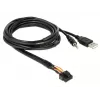 USB kabelis DeLOCK 85718 1.5 m USB A Melns