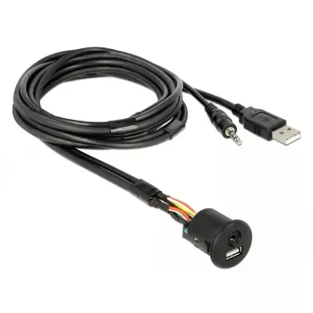 USB kabelis DeLOCK 85718 1.5 m USB A Melns