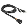 USB kabelis DeLOCK 85718 1.5 m USB A Melns