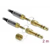 Audio kabelis 3,5 mm DeLOCK 85786 2 m Melns Pelēks