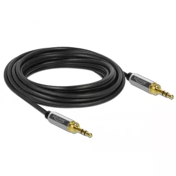 Audio kabelis DeLOCK 85788 5m 3.5mm Melns Pelēks