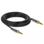 Audio kabelis DeLOCK 85788 5m 3.5mm Melns Pelēks
