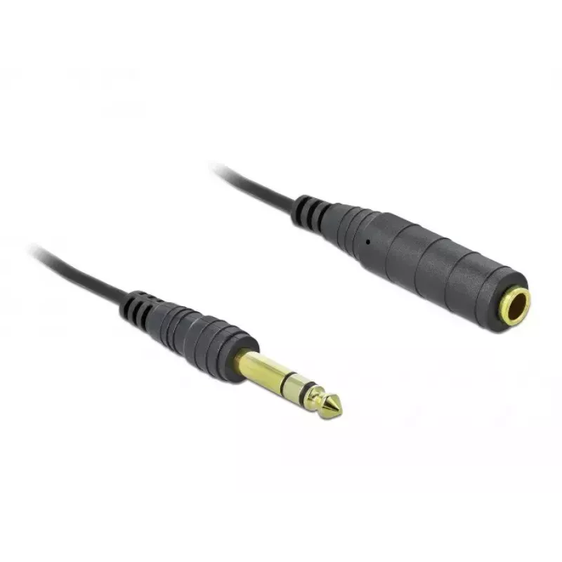 Audio kabelis DeLOCK 85938 2m 6.35mm Melns