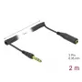 Audio kabelis DeLOCK 85938 2m 6.35mm Melns