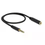 Audio kabelis DeLOCK 85795 0,5m 4,4mm melns