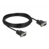 Seriālais kabelis DeLOCK 86576 Melns 5 m RS-232 Sub-D9