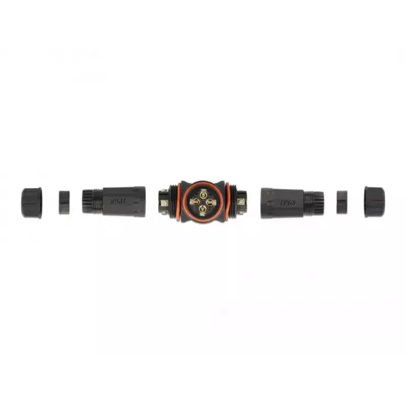 Elektrības vada savienotājs DELOCK 86918, taisns, 85–260 V, melns, 25×114 mm