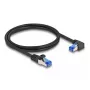 Tīkla kabelis DeLOCK RJ45 Cat.6A S/FTP 1m melns