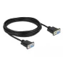 Seriālais kabelis DeLOCK 87784 Melns 5 m DB-9
