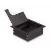 Kabeļu caurejošais uzgalis DELOCK 66855 galdiem, melns, 80×80×28 mm, 1 gab.