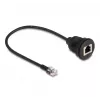 DeLOCK kabelis RJ12 spraudnis uz RJ12 ligzdu 30 cm melns