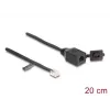 DeLOCK kabelis RJ12 spraudnis uz RJ12 ligzdu 20 cm melns