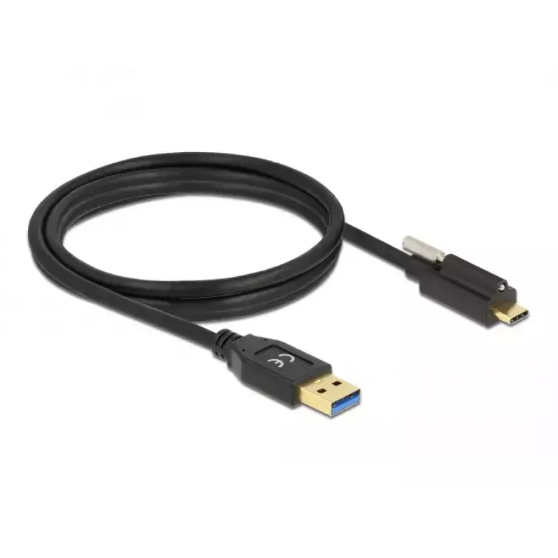 USB kabelis DeLOCK 84028 1,5 m USB 3.2 Gen 1 USB A USB C Melns
