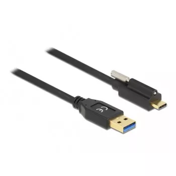USB kabelis DeLOCK 84028 1,5 m USB 3.2 Gen 1 USB A USB C Melns