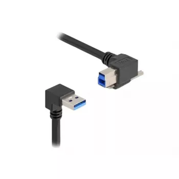 USB kabelis DeLOCK 80481 90° Type-A vīrišķais uz Type-B vīrišķais 1 m melns