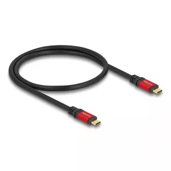 DELOCK USB kabelis USB Type-C vīrišķais–vīrišķais 20 Gbps 0,5 m sarkans metālisks