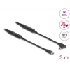 USB kabelis DeLOCK 81195 3m USB C melns 10 Gbit/s