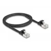 Tīkla kabelis DeLOCK 81163 RJ-45 Cat6a 1 m melns