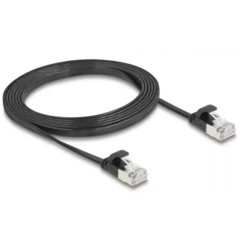 Tīkla kabelis DeLOCK 81165 RJ-45 Cat6a 2m melns