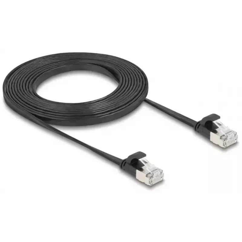 Tīkla kabelis DeLOCK 81166 RJ-45 Cat6a 3 m Melns
