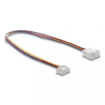 DeLOCK 90868 ventilatora pagarinājuma kabelis PWM 4 pin JST, spraudnis uz ligzdu, savienotāja garums 7 mm, 30 cm