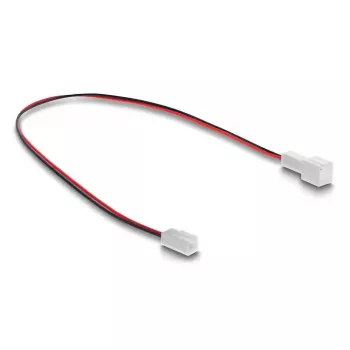 Kabeļa pagarinātājs datora dzesēšanas sistēmai DELOCK 90869 — PVC, 1,3 mm diametrs, melns/sarkans/baltss