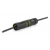 Savienotāja adapteris DELOCK RJ45 ligzda–RJ45 ligzda ar M23 vītni Cat.6a/Cat.7, IP68, melns