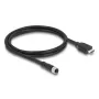 DELOCK kabelis M12 A-kodējums, 17 kontaktu (sievišķais) uz HDMI (vīrišķais) — 1 m, melns
