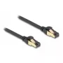 tīkla kabelis DeLOCK RJ45 Cat.6A male to male S/FTP 0.5m Melns