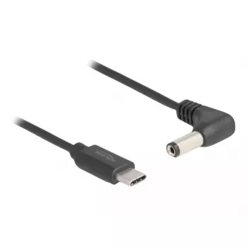 DeLOCK 85398 strāvas kabelis melns 1.5 m USB C 5.5 x 2.1 mm