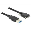 USB kabelis DeLOCK 2m USB 3.0 USB 3.2 Gen 1 Micro-USB B melns