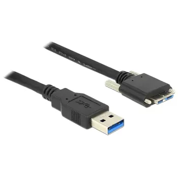 USB kabelis DeLOCK 2m USB 3.0 USB 3.2 Gen 1 Micro-USB B melns