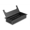 Kabeļu caurlaide DELOCK 66856 galdam, melna, 80×160×28 mm, 1 gab.