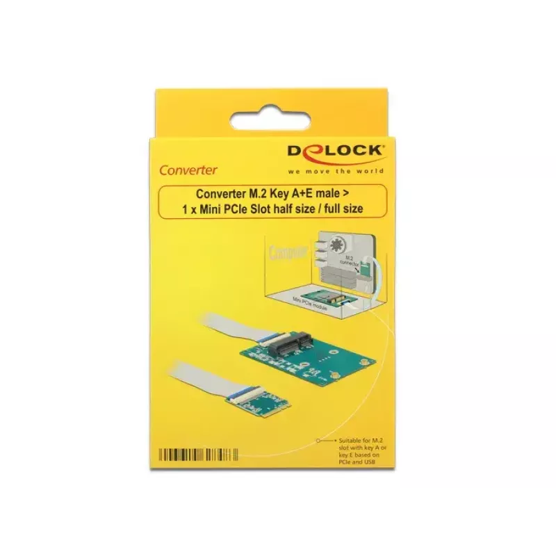 Saskarnes karte DeLOCK 62848 iekšējā M.2 Mini PCI Express