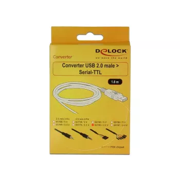 USB kabelis DeLOCK 1.8m USB2.0-A/TTL 6 kontaktu melns